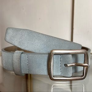 Baby Blue Suede Auxiliary Belt